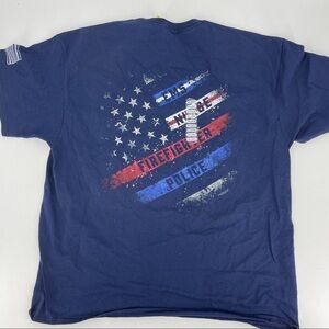 Firefighter EMS Nurse police  T Shirt Size 2X  Buck Wear Blue